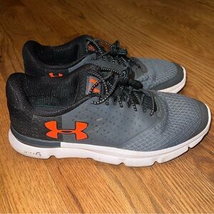 Under Armour Men's Athletic Shoes in Gray and Orange